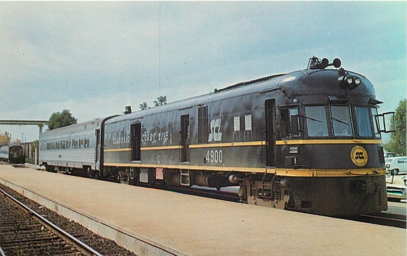 seaboard coast line railroad doodlebug number 4900 locomotive railroad Postcard