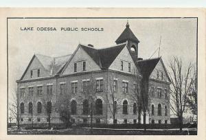 LAKE ODESSA, Michigan  MI   PUBLIC SCHOOL  1908   Postcard