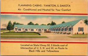 Linen PC Flamming Cabins State Hiway 50 US 81 and 50 in Yankton, South Dakota