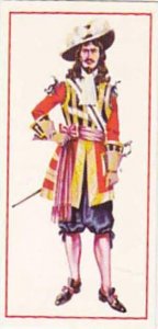 Carreras Vintage Cigarette Card Military Uniforms 1976 No 2 Officer 1660 King...