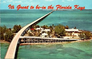 Florida Keys Seven Mile Bridge Over Pigeon Key 1972