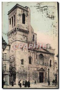 Postcard Old Nimes La Cathedrale