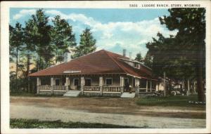 Story WY Lodore Ranch c1920 Postcard rpx