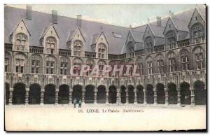 Old Postcard Liege Palace (Interior)