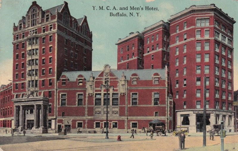 BUFFALO, New York, PU-1914; Y.M.C.A. And Men's Hotel 