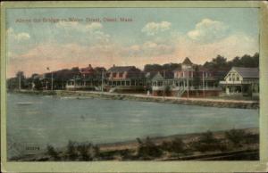 Onset Cape Cod MA Water St. Above the Bridge c1910 Postcard