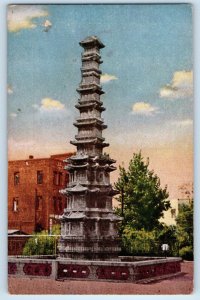 Seoul Korea Postcard Pagoda Park Site of Declaration of Independence c1910