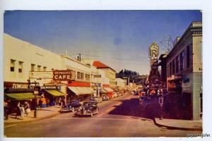 Eugene OR Theatre Street View Old Cars Postcard