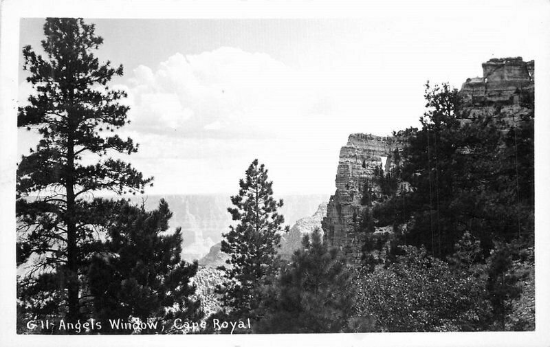 Arizona Grand Canyon 1940s Angels Window Cane Royal RPPC Photo Postcard 22-4741