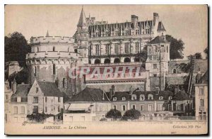 Postcard Old Amboise Chateau