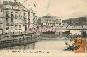 Old Postcard Mayou Bayonne Bridge and the Theater