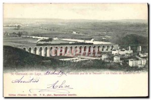 Postcard Old St Germain en Laye Panorama Taken From The Terrace Viaduct iron ...