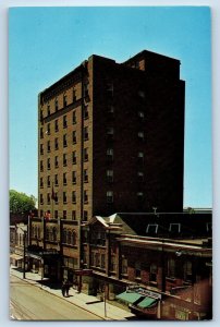 1962 Sault Ste Marie Ontario Canada Postcard Windsor Hotel Building 9 Floors