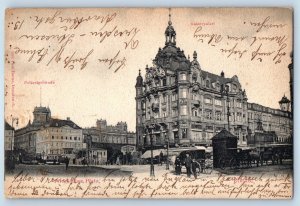 Dresden Saxony Germany Postcard Pinaischer Square Imperial Palace 1903 Posted