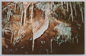 Black Hills SD~Ribbon Stalactites Rushmore Cave Mt Rushmore~Vintage Postcard