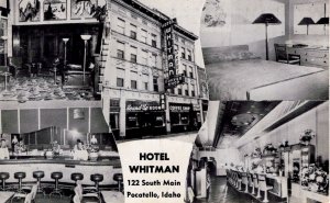 Pocatello, Idaho - 6 views of the Hotel Whitman - Round Up Room - Dining - 1950s