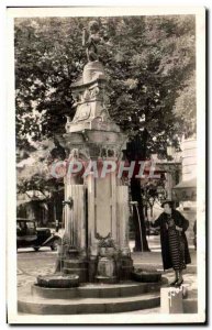 Old Postcard Aix Les Bains Savoie Roman Fountain