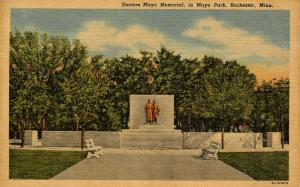 MN - Rochester. Mayo Park, Doctors Mayo Memorial
