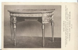 Museum Postcard - Side Table - Of Carved and Gilt Wood - Painted Top  ZZ2573