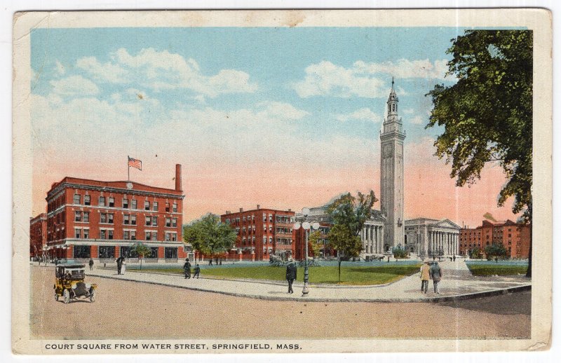 Springfield, Mass, Court Square From Water Street