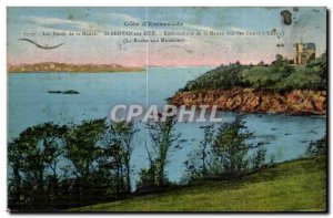 Old Postcard Cote d'Emeraude The Banks of the Rance Saint Servan sur Mer Mout...