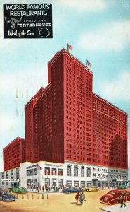 Vintage Postcard 1955 Sherman Hotel Restaurants College Inn Porter House Chicago