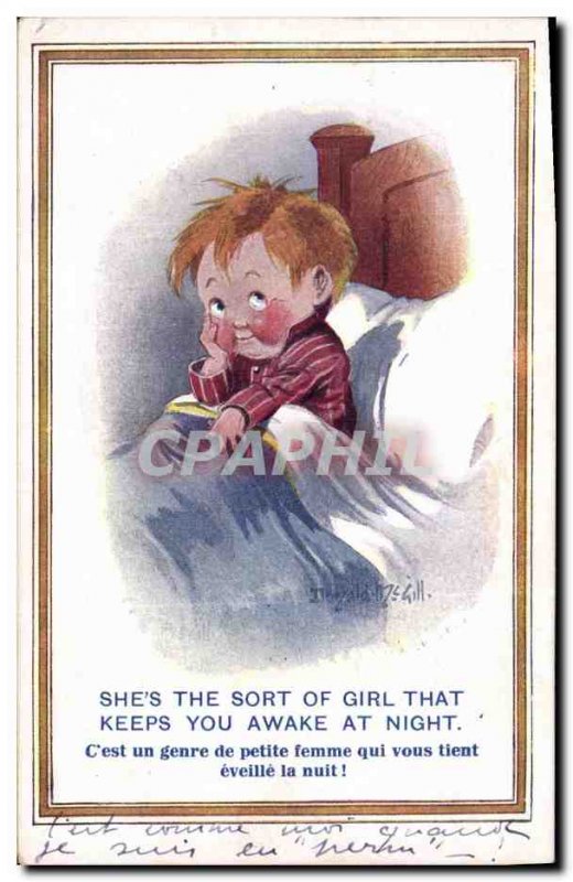 Old Postcard Fantasy Illustrator Child Donald McGill