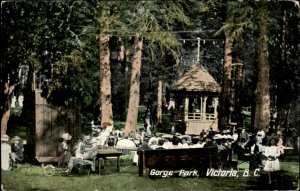 Victoria British Columbia Gorge Park Gazebo c1900-20s Vintage Postcard