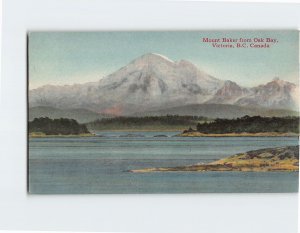 Postcard Mount Baker from Oak Bay Victoria Canada