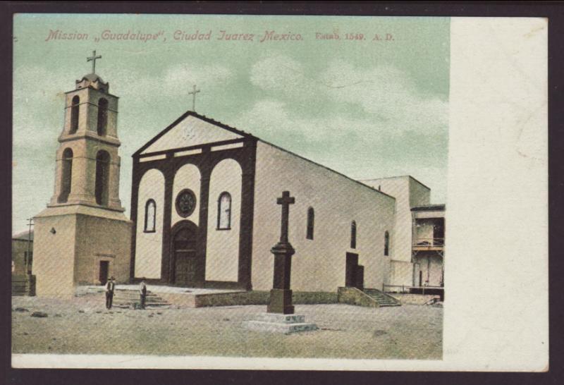 Mission Guadalupe,Ciudad Juarez,Mexico Postcard