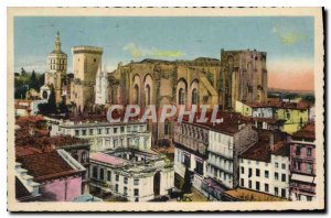 Postcard Old Avignon Overview of the Palace of the Popes