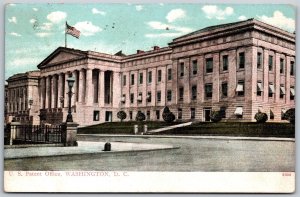 Vtg Washington DC US Patent Office United States 1907 View Old Postcard