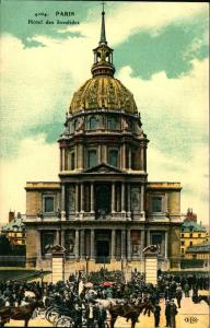 PARIS FRANCE, Hotel Invalides, Color Vintage Postcard FR158767