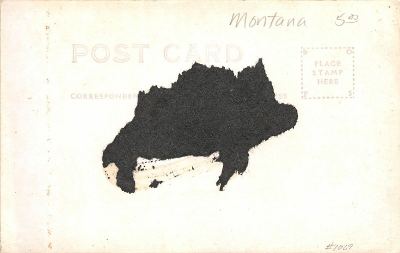 G84/ Glascow Montana RPPC Postcard c30s Comic Outhouse Poem