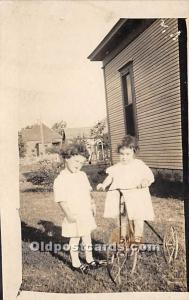 Kids with tricycle Real Photo Bicycle Unused 