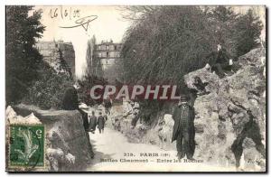 Paris 19 - Buttes Chaumont - Entree Rocks - Old Postcard