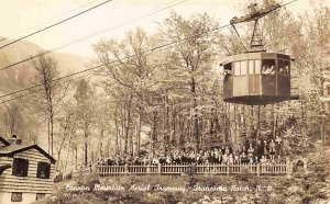 Cannon Mountain Aerial Tramway Franconia Notch New Hampshire Real Photo postcard