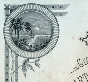 1870s Engraved Geo. W. Vinton Art Novelty Store P74
