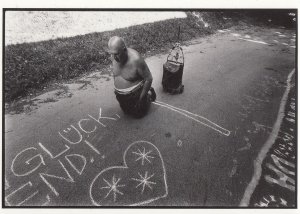 August Wall Austrian Street Artist In Buddha Pose Photo Postcard