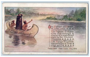 1914 The Pageant And Masque Of St. Louis Missouri MO, Canoeing Scene Postcard