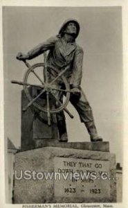 Real Photo - Fisherman's Memorial - Gloucester, Massachusetts MA  