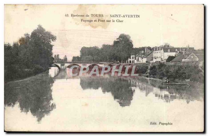 Around Tours - St Avertin - Landscape and Bridge Cher - - Old Postcard