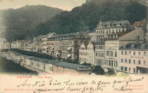 Czech Republic Karlsbad Alte Wiese Karlovy Vary Vintage Postcard 07.12