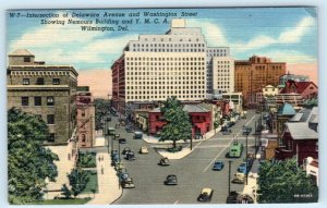 WILMINGTON, DE ~ Nemours Bldg DELAWARE AVENUE & WASHINGTON STREET 1940s Postcard