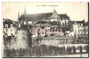 Old Postcard Vannes Les Remparts