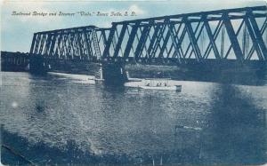 Boat C-1910 Railroad Bridge Steamer Viola Sioux Falls South Dakota 2990
