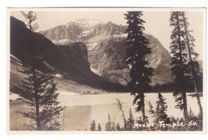 Mount Temple, BC, Canada, Vintage Byron Harmon Real Photo RPPC Postcard #54