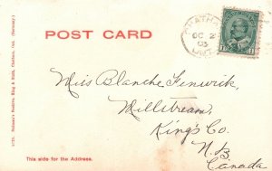 Vintage Postcard 1900's Central School Chatham Ontario Canada Sulman's Beehive