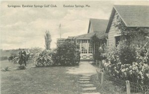 Excelsior Springs Missouri Springtime Golf Course Hand Colored Postcard 10290