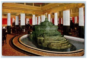 c1940s Congress Plaza Hotel Fountain Scene Chicago Illinois IL Unposted Postcard